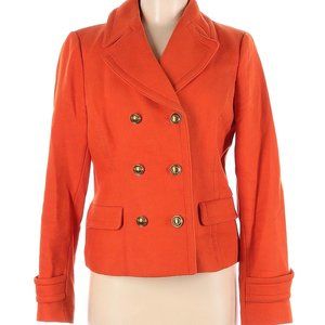 Banana Republic Double Breasted Orange Blazer Large